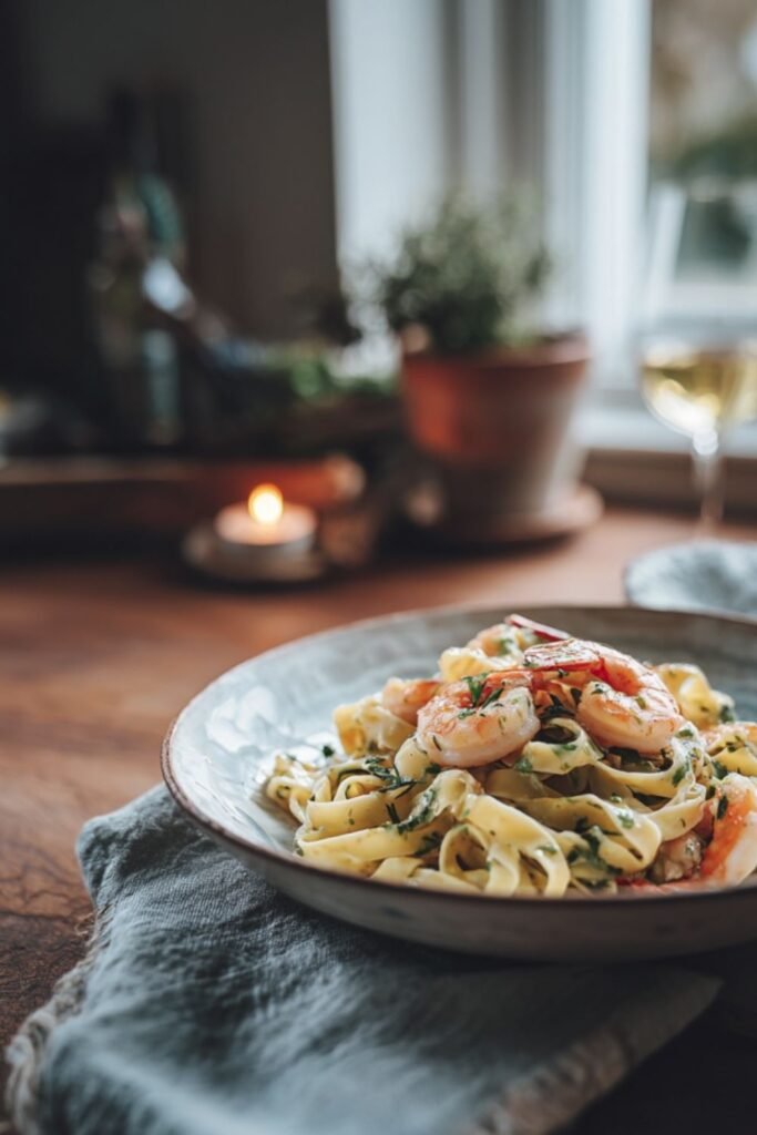 Shrimp Tagliatelle