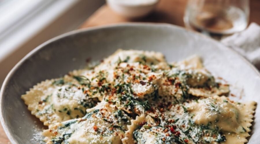 Spinach And Ricotta Ravioli