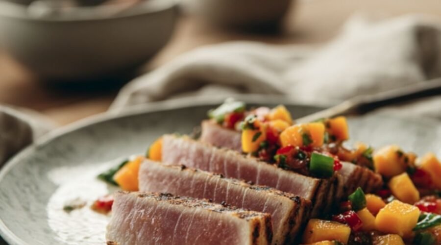 Tuna Steaks with Orange Relish