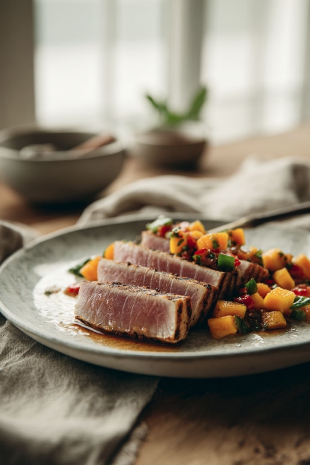 Tuna Steaks with Orange Relish
