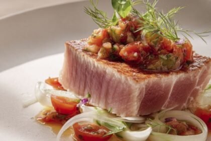 Tuna with Fennel and Tomato Relish