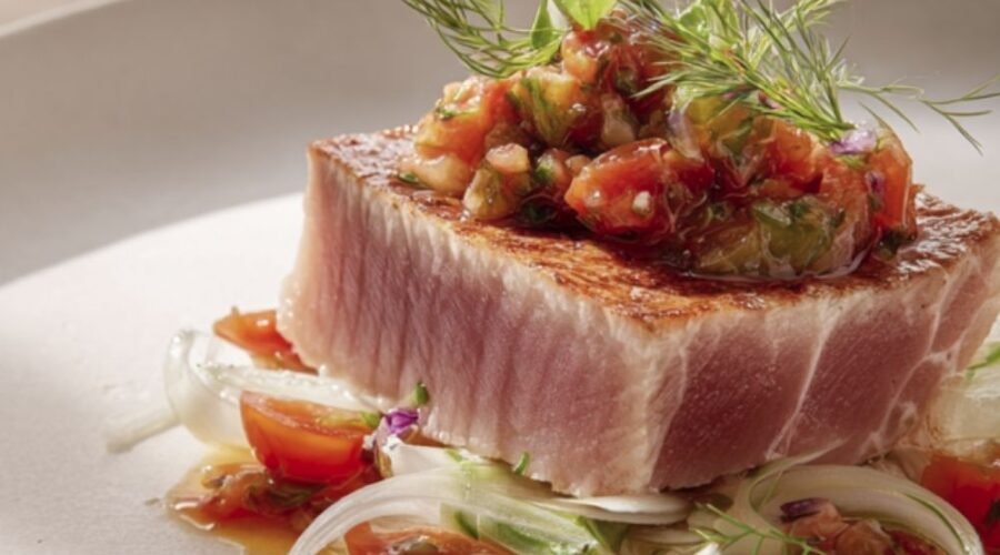 Tuna with Fennel and Tomato Relish