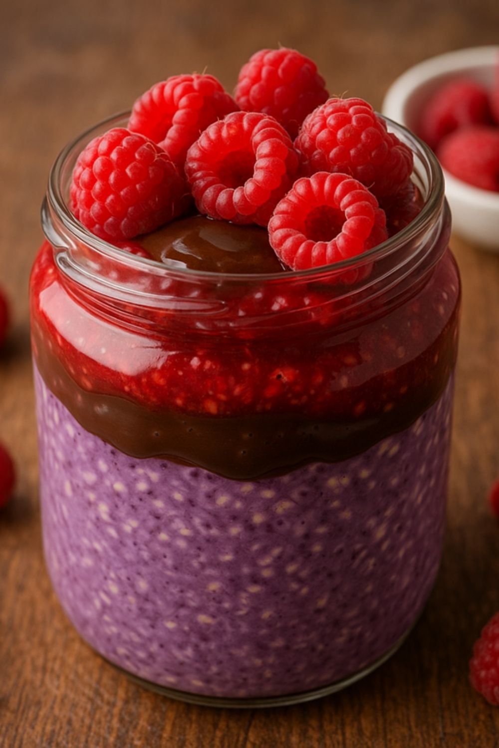 ube-chocolate-raspberry-overnight-oats