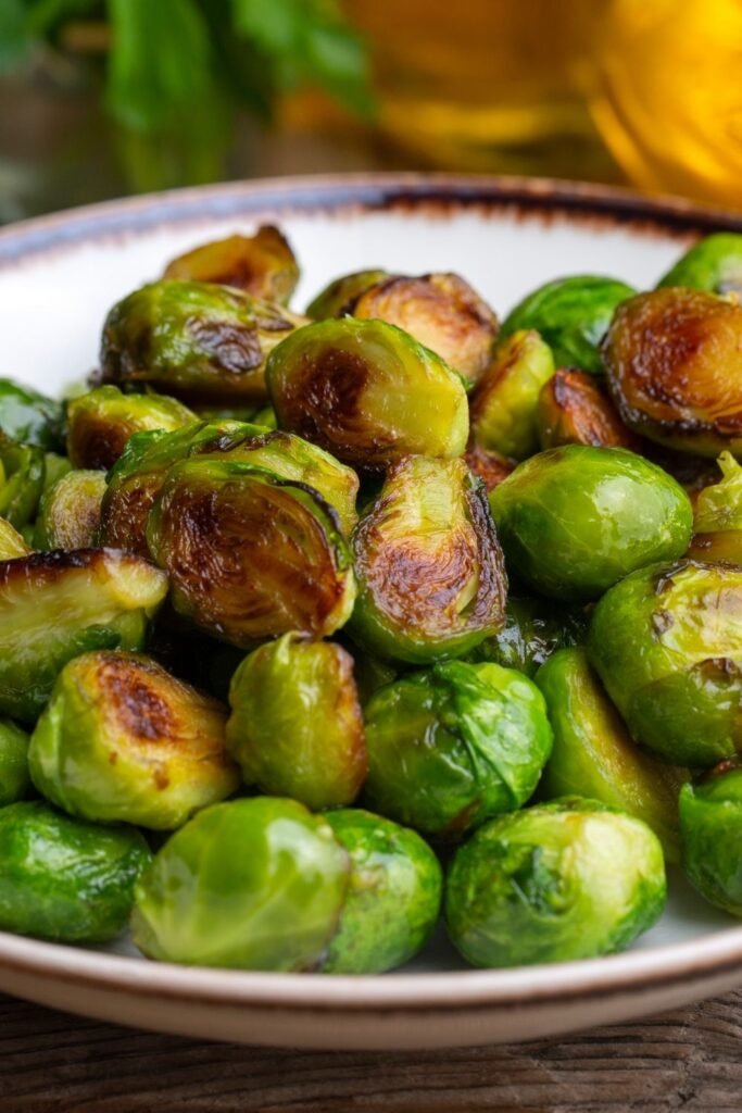 Mary Berry aromatic brussels sprouts tossed in browned mustard seed butter