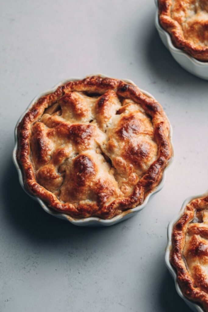 Mary Berry baked apple dumplings with flaky pastry and decorative leaf tops