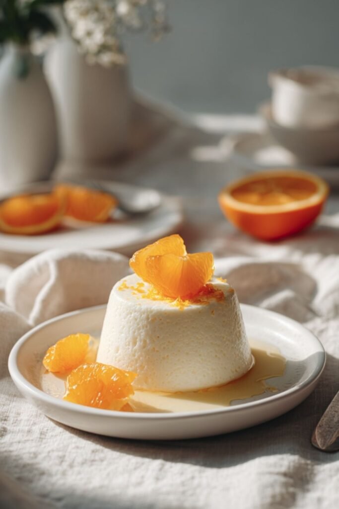 Mary Berry Orange panna cotta with soaked oranges