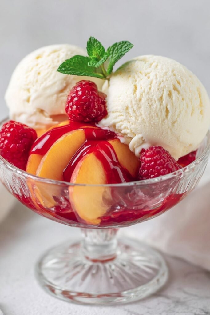 Mary Berry Peach Melba