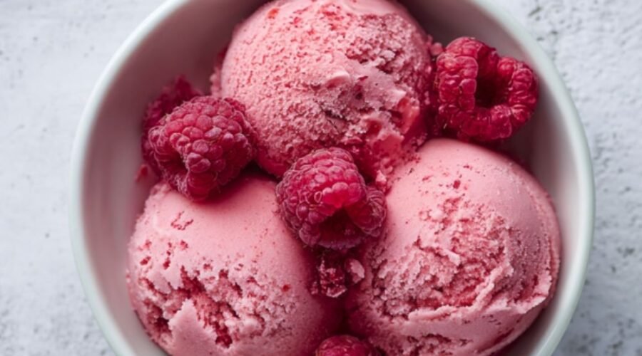 Mary Berry Raspberry sorbet
