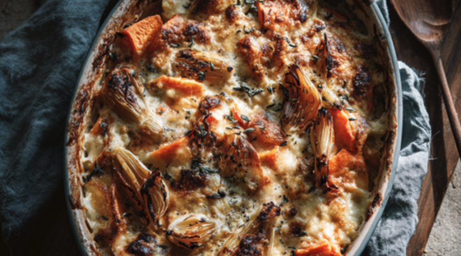 Fennel Sweet Potato Gratin Recipe