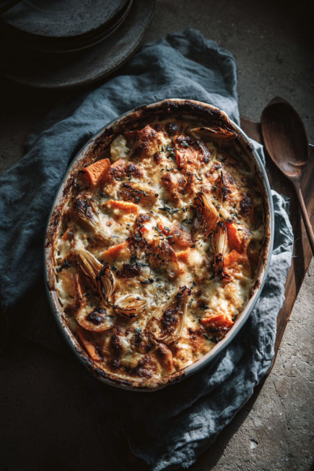 Fennel Sweet Potato Gratin Recipe