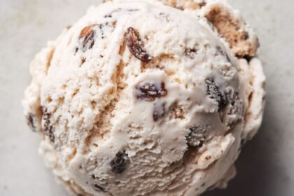 Mary Berry Rum and raisin ice cream