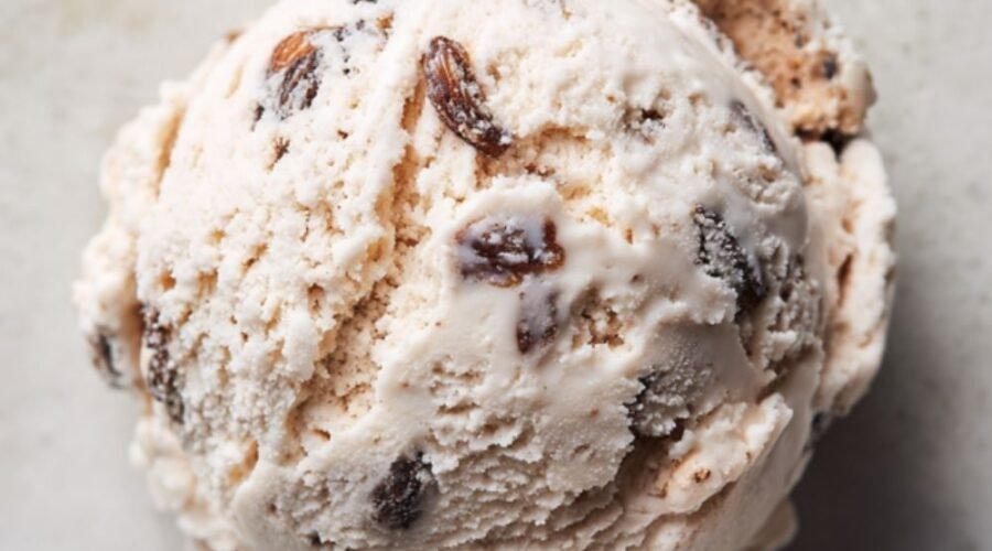 Mary Berry Rum and raisin ice cream