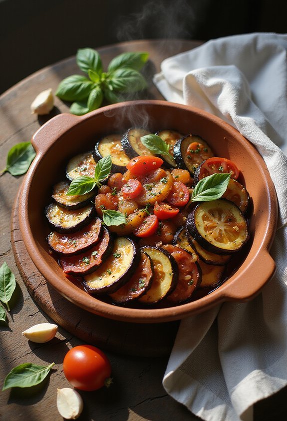 aromatic tender balanced herbaceous ratatouille