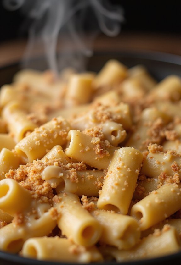 creamy cheesy baked macaroni casserole