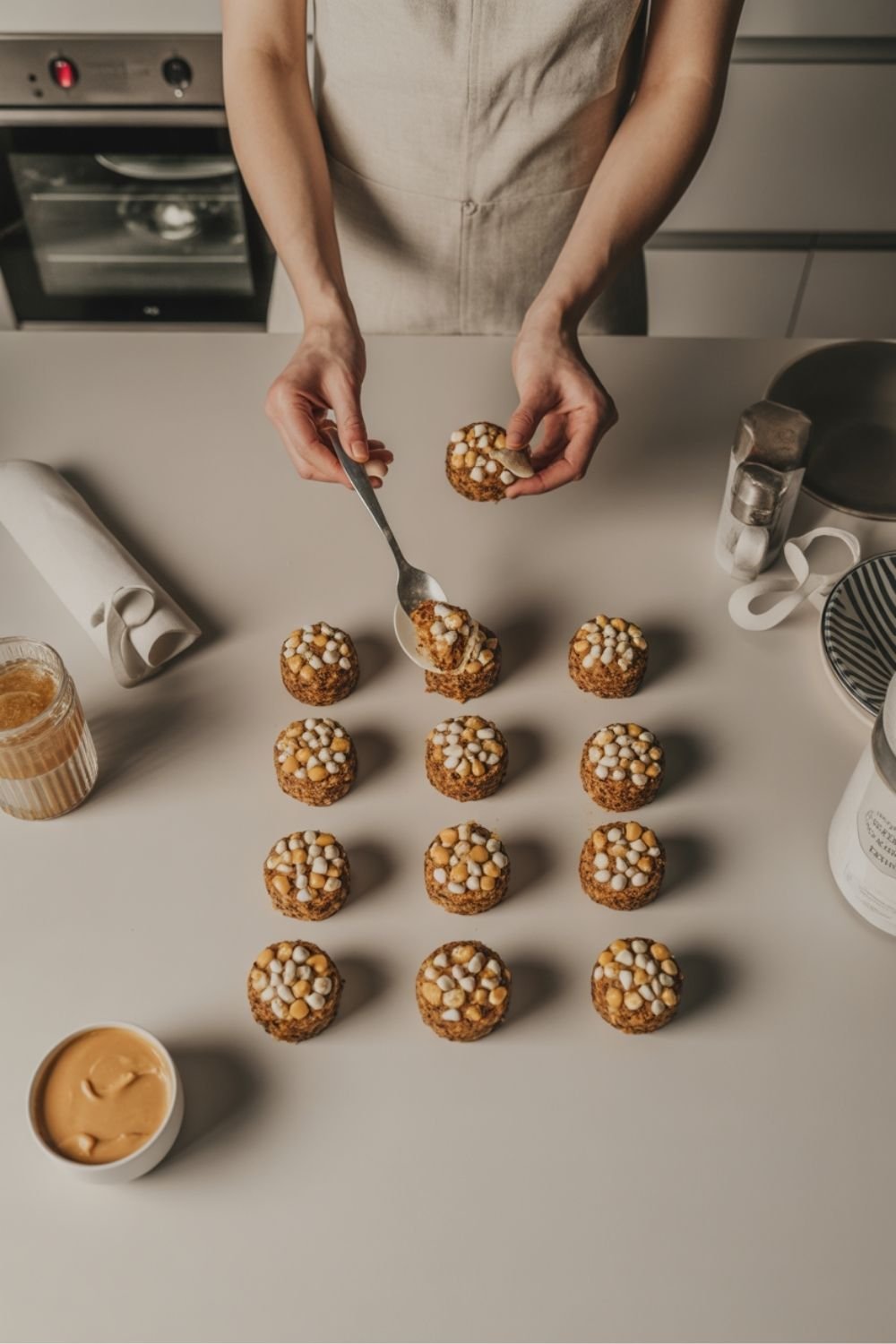 Candy Corn Peanut Butter Bites
