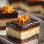 Orange Chocolate Cheesecake Bars