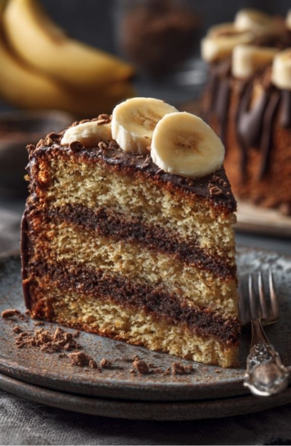 banana chocolate cake
