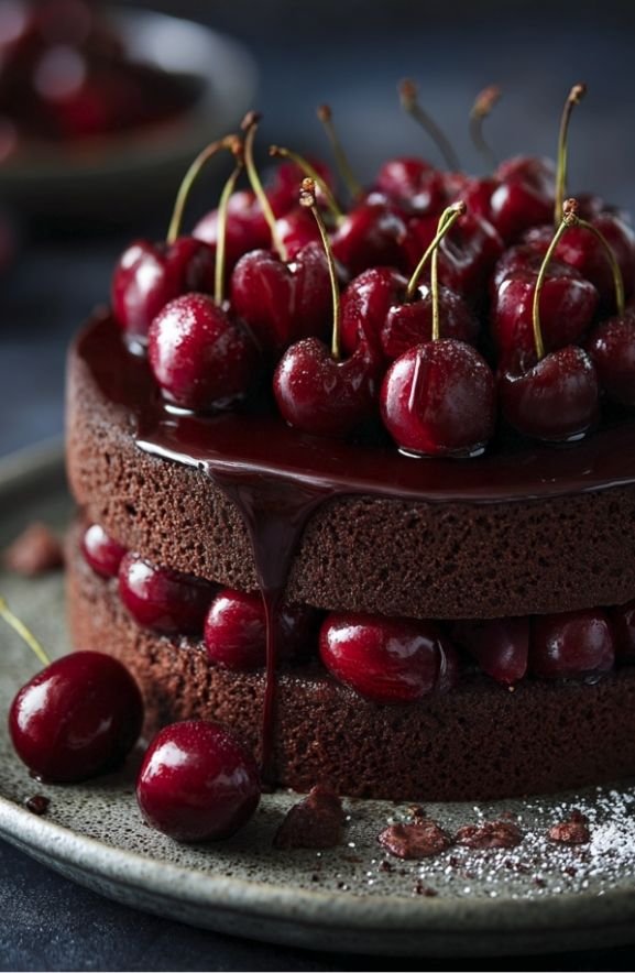 chocolate cherry cake
