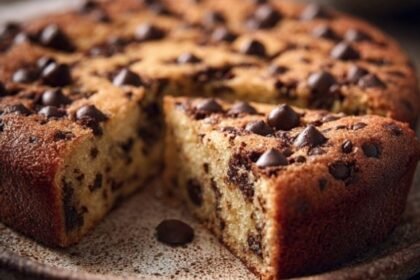 chocolate chip cookie cake