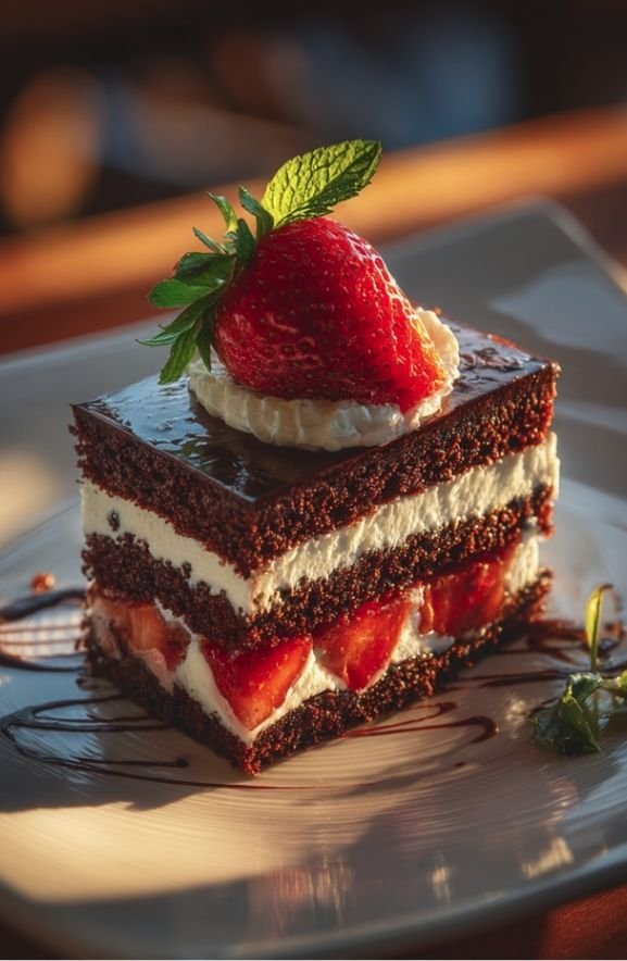 Chocolate Strawberry Cake