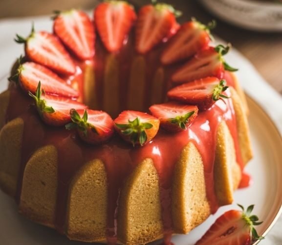 Strawberry Bundt Cake