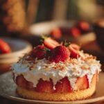 strawberry coconut cake