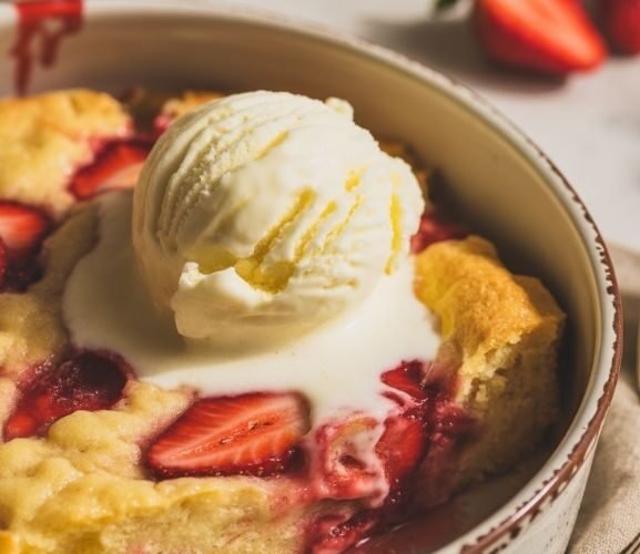 Strawberry Dump Cake