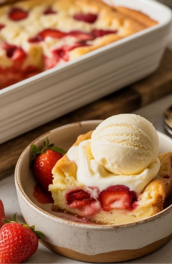 Strawberry Dump Cake