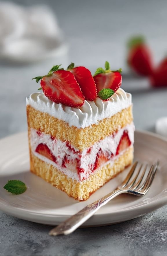 strawberry ice cream cake