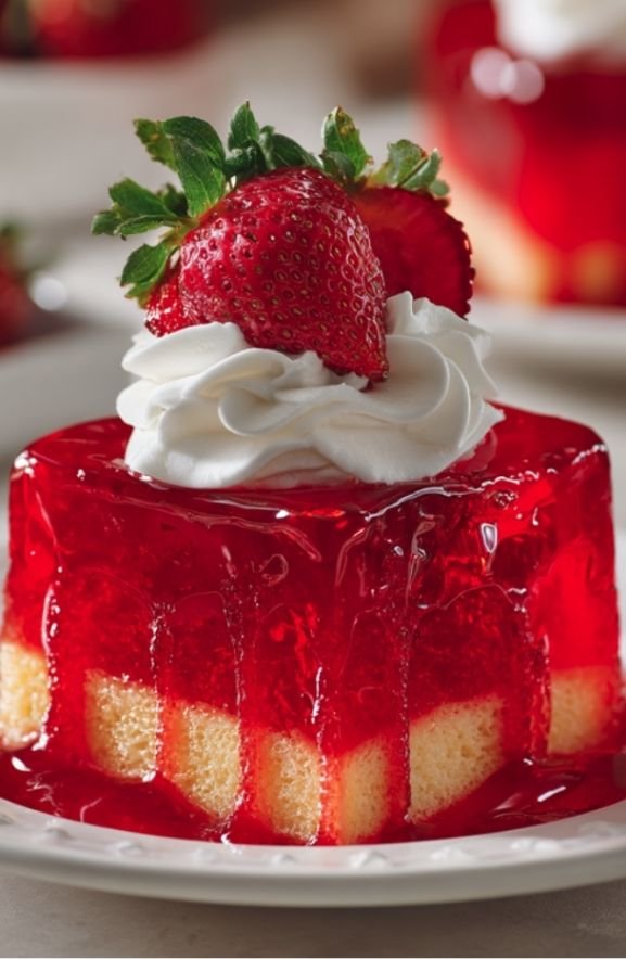 strawberry jello poke cake