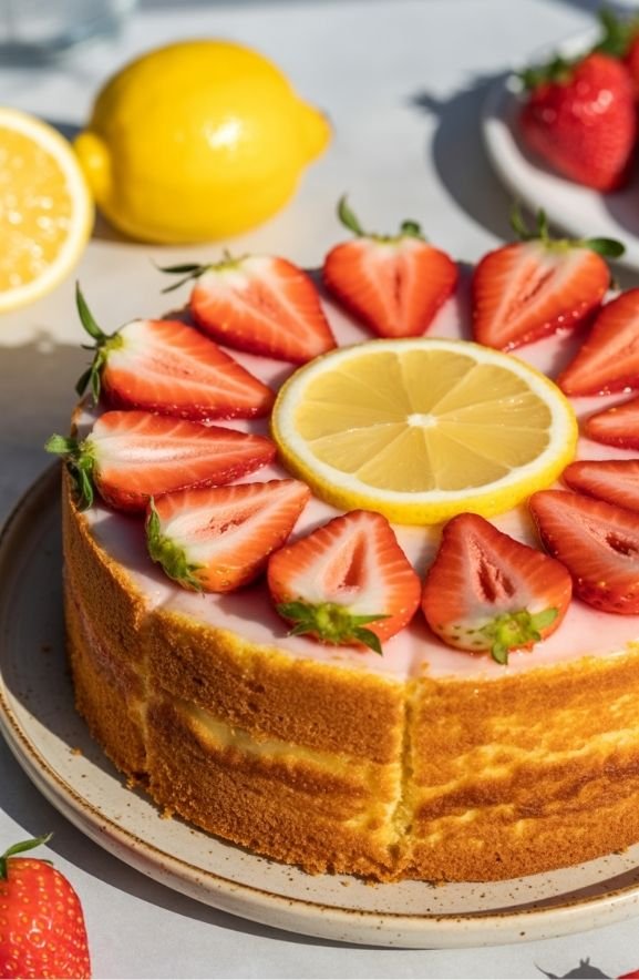 Strawberry Lemonade Cake