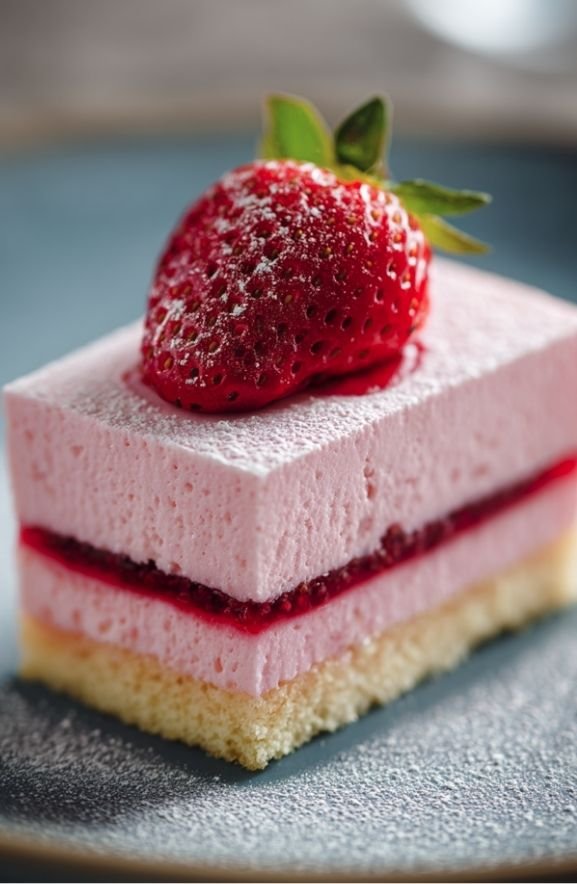 strawberry mousse cake