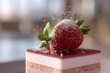 strawberry mousse cake