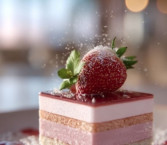 strawberry mousse cake