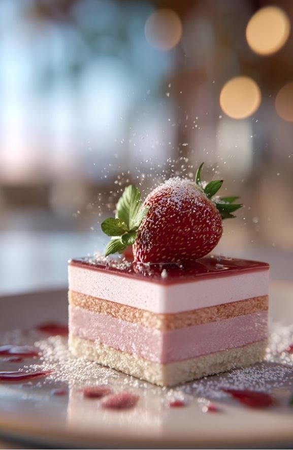 strawberry mousse cake
