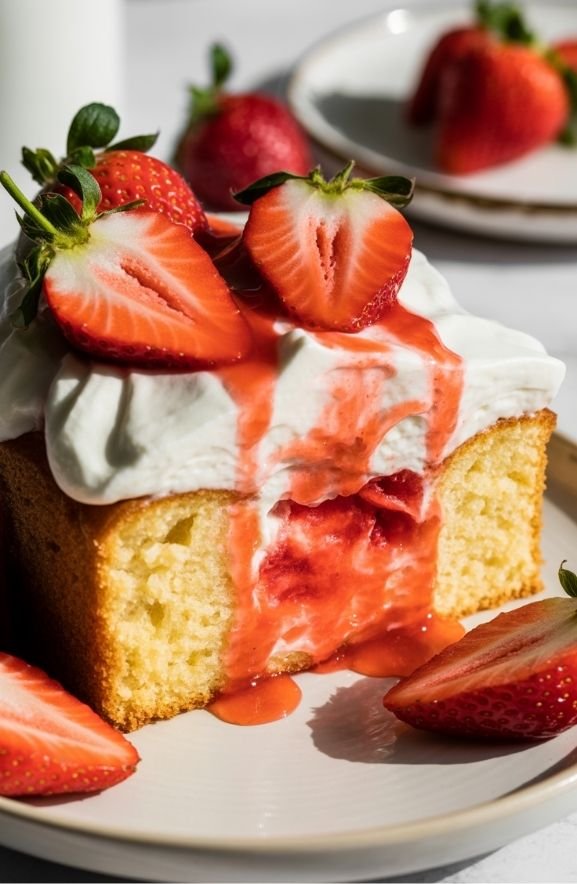 Strawberry Poke Cake