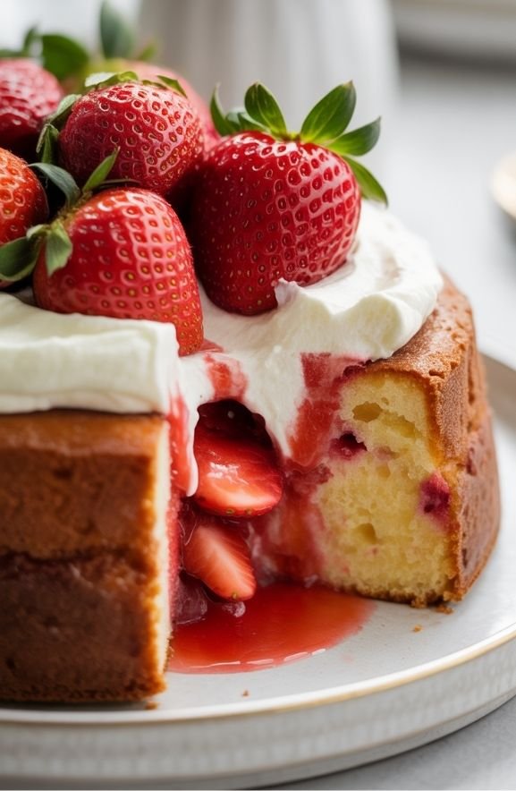 Strawberry Pound Cake