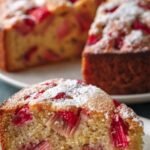 strawberry rhubarb cake