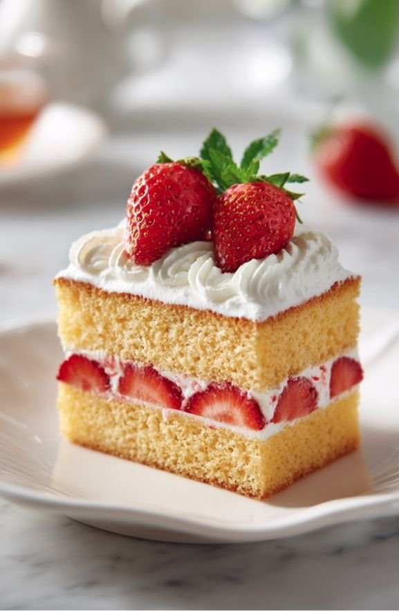 strawberry sponge cake