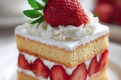 strawberry sponge cake