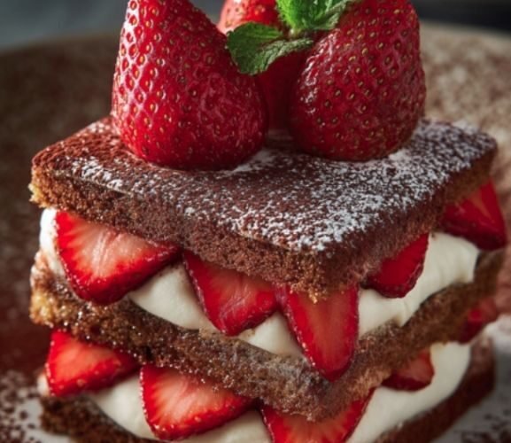 strawberry tiramisu cake