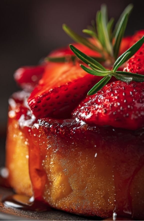 strawberry upside down cake