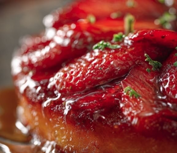 strawberry upside down cake