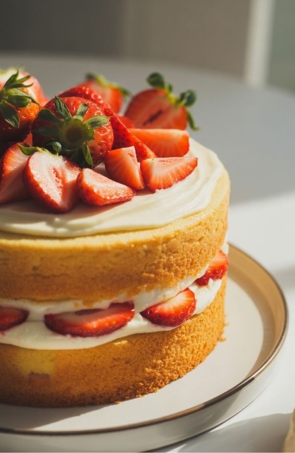 Strawberry Vanilla Cake Recipe