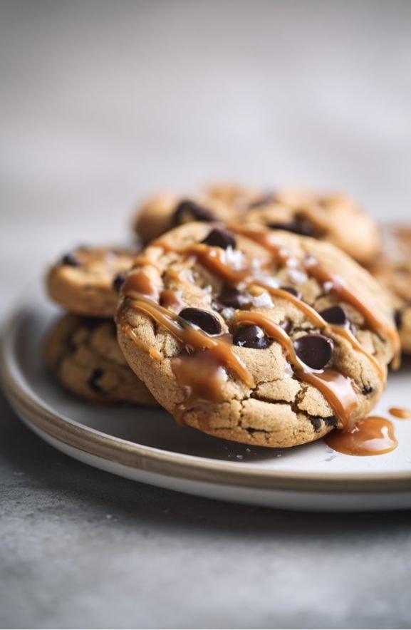 Salted Caramel Chocolate Chip Cookie