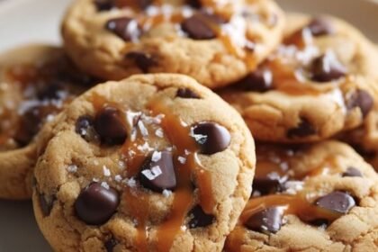 Salted Caramel Chocolate Chip Cookie