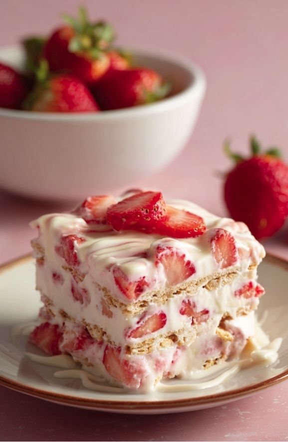 Strawberry Icebox Cake