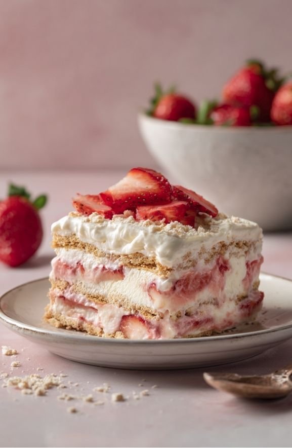 Strawberry Icebox Cake