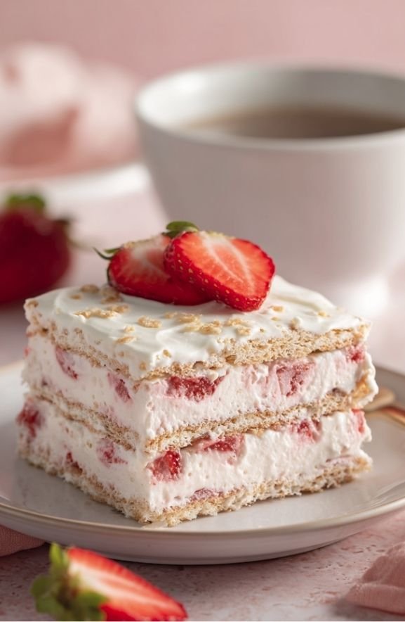 Strawberry Icebox Cake
