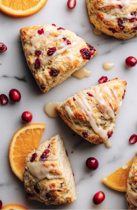 cranberry orange scones